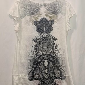 One World Jewel Cap Sleeve Shirt